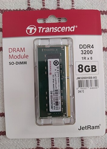Transcend 8 GB ddr4 laptop ram 3200mhz