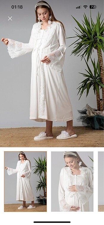 Lohusa sabahlık/TERLİK TAÇ DAHİL - Görsel 6