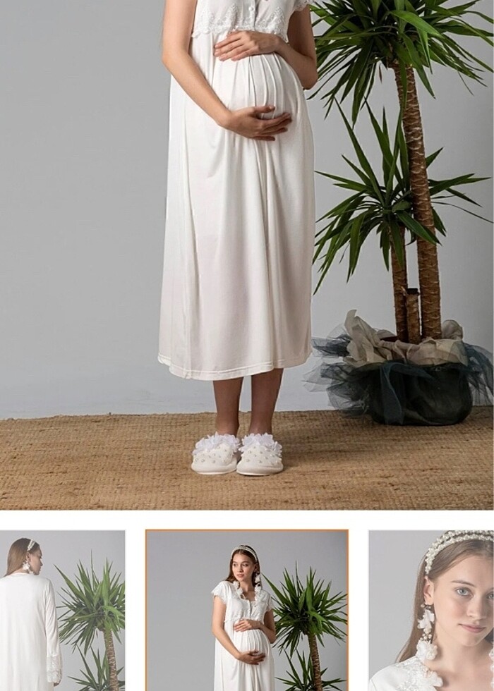 Lohusa sabahlık/TERLİK TAÇ DAHİL - Görsel 4