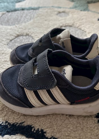 Adidas Erkek Çocuk Lacivert Cırtlı Spor Ayakkabı