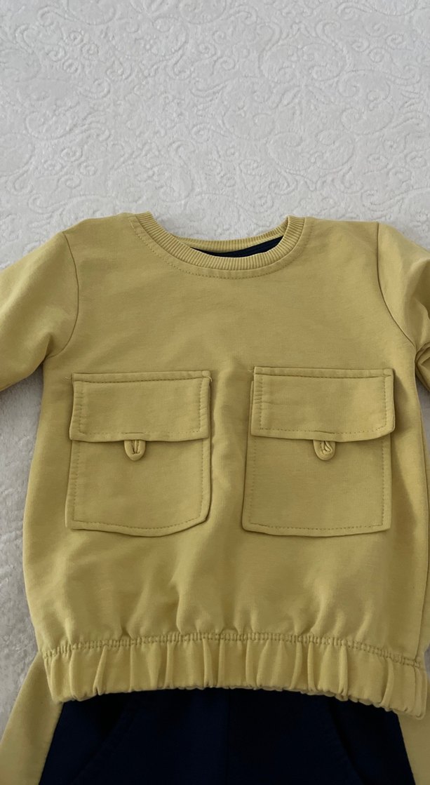 Sarı Cep Detaylı Erkek Eşofman Takımı - Görsel 2