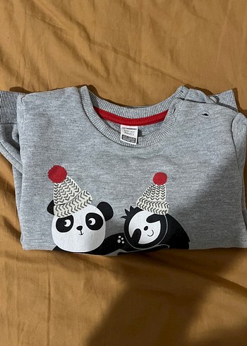 Gri Baskılı Erkek Çocuk Sweatshirt - Görsel 2