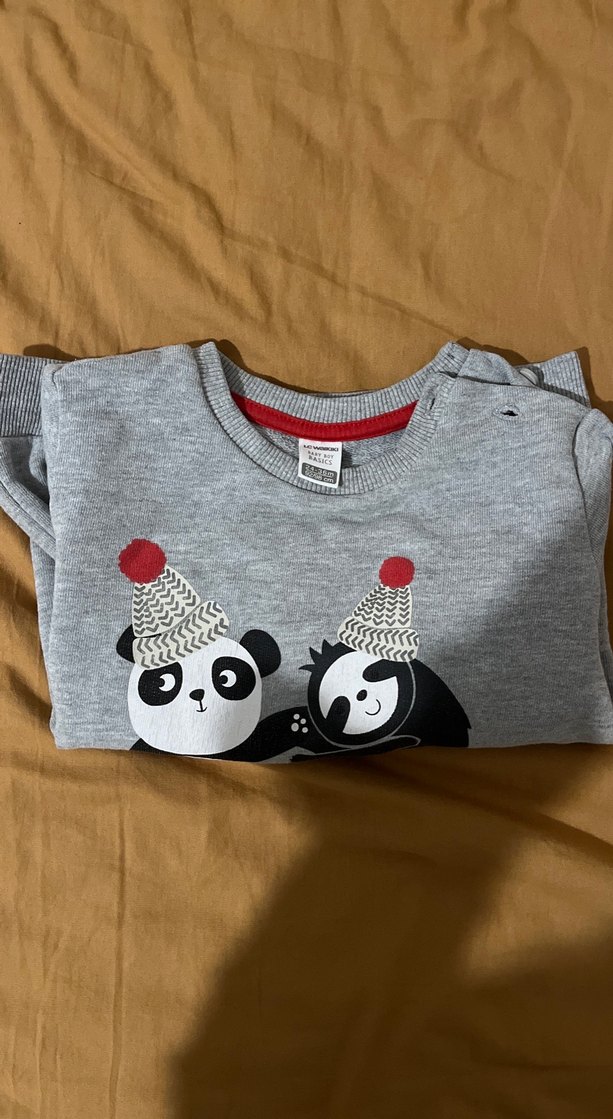 Gri Baskılı Erkek Çocuk Sweatshirt - Görsel 2