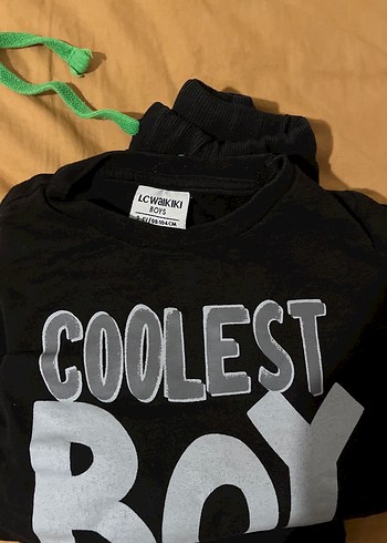 Baskılı Siyah Bebek Erkek Eşofman Takımı - Görsel 3