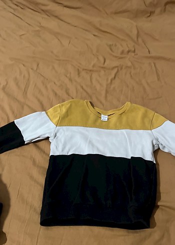 Erkek Çocuk Renk Bloklu Sweatshirt - Görsel 3