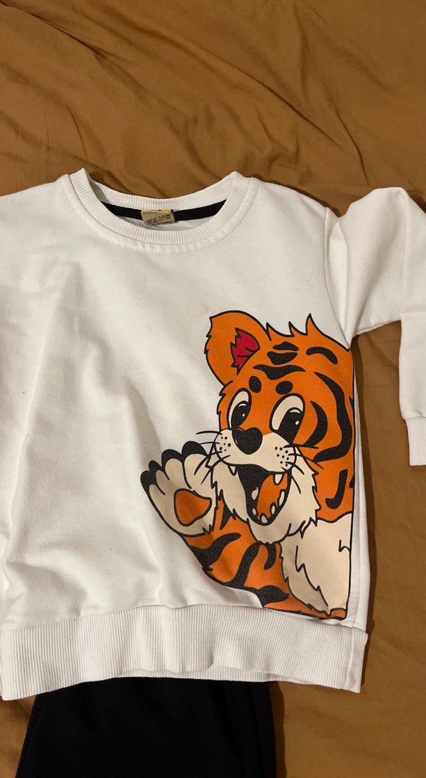 Bebek Erkek Kaplan Baskılı Takım - Görsel 3