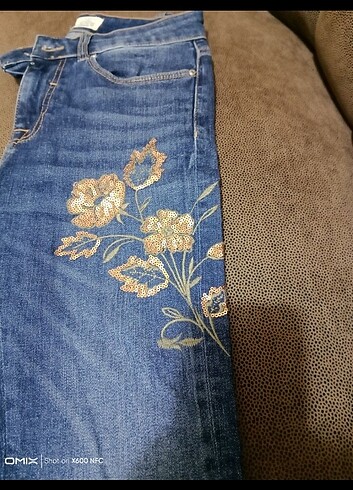 s Beden lacivert Renk Pul işlemeli jean