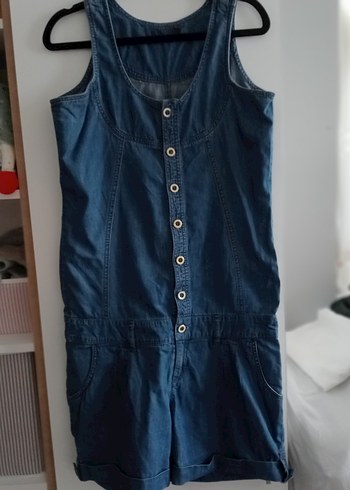 Düğmeli Kot  Tulum - Görsel 5