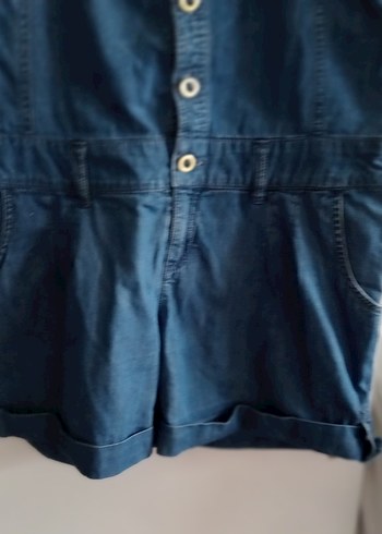 Düğmeli Kot  Tulum - Görsel 7