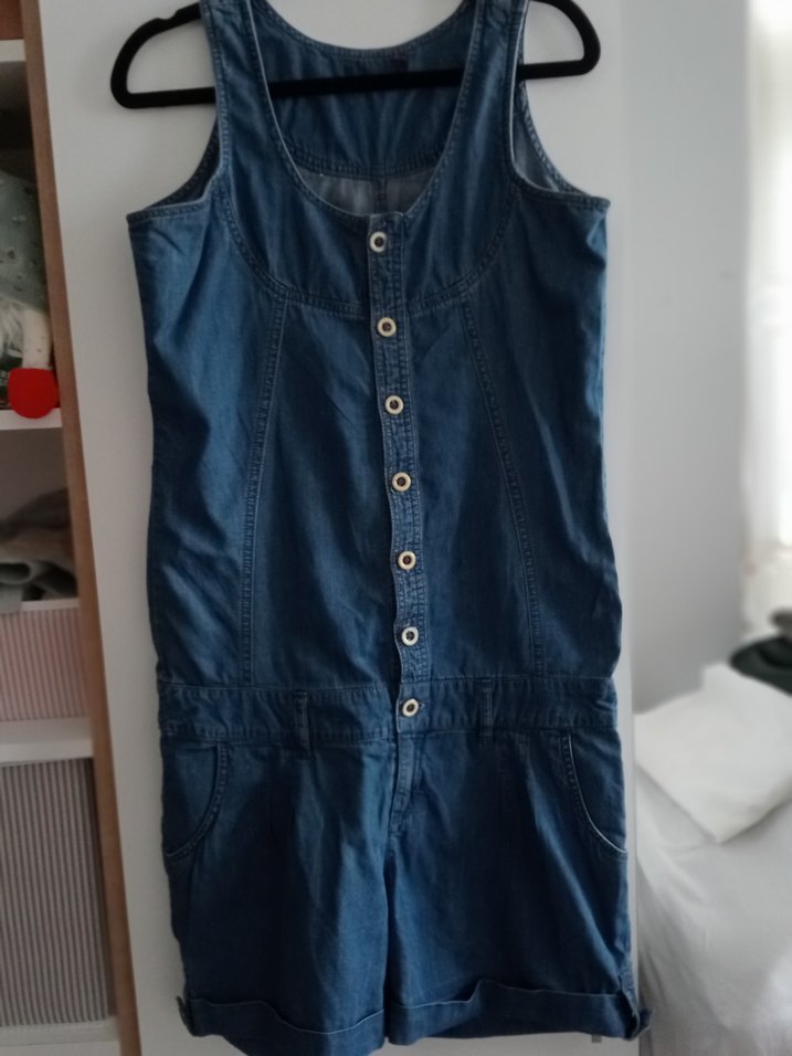 Düğmeli Kot  Tulum - Görsel 5