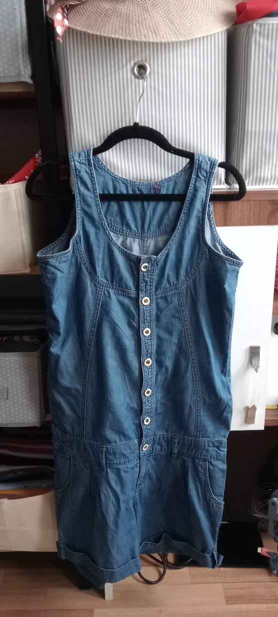 Düğmeli Kot  Tulum - Görsel 2