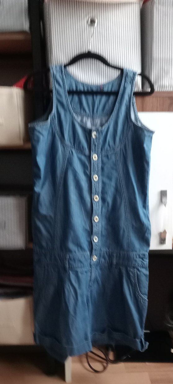 Düğmeli Kot  Tulum - Görsel 3