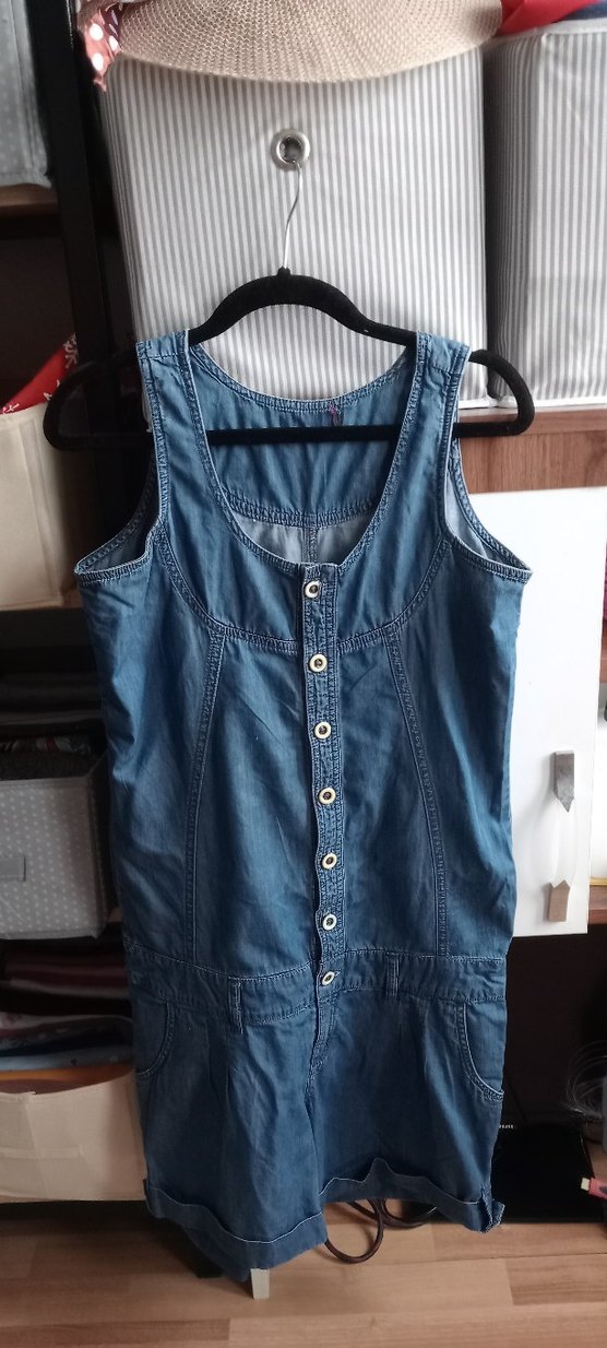 Düğmeli Kot  Tulum - Görsel 4