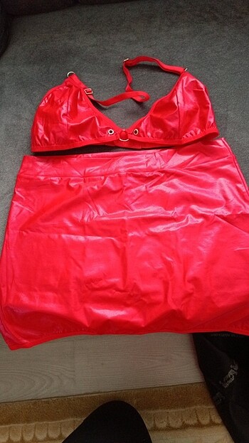 Fantazi Deri Etek Bustiyer - Görsel 2