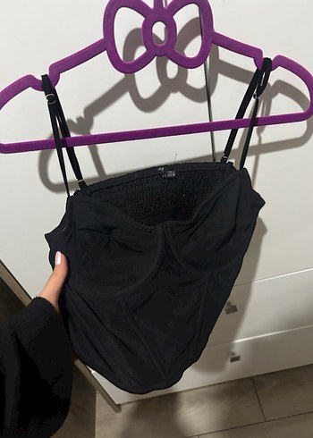 Siyah Stradivarius Büstiyer - Görsel 2