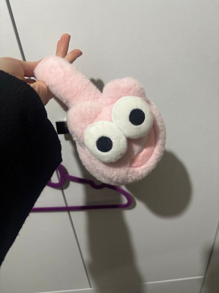 Pembe Peluş Kulaklık - Görsel 2