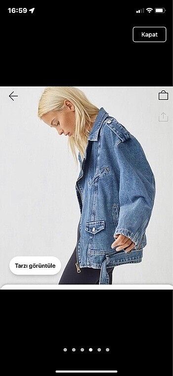 m Beden PULL&BEAR MİCKEY MOUSE DENİM CEKET