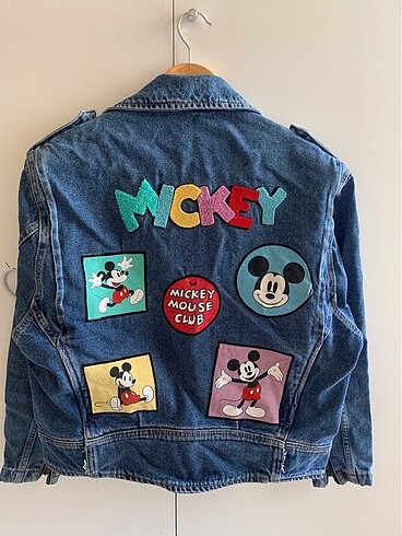 Pull and Bear PULL&BEAR MİCKEY MOUSE DENİM CEKET