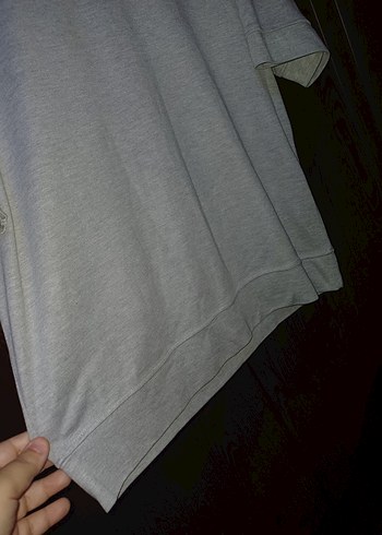 l Beden mor Renk Kadın Mor Oversize Kısa Kollu Tişört