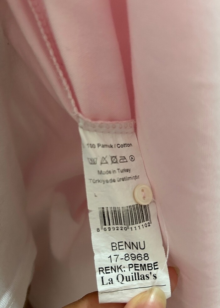 Toz pembe gömlek - Görsel 4