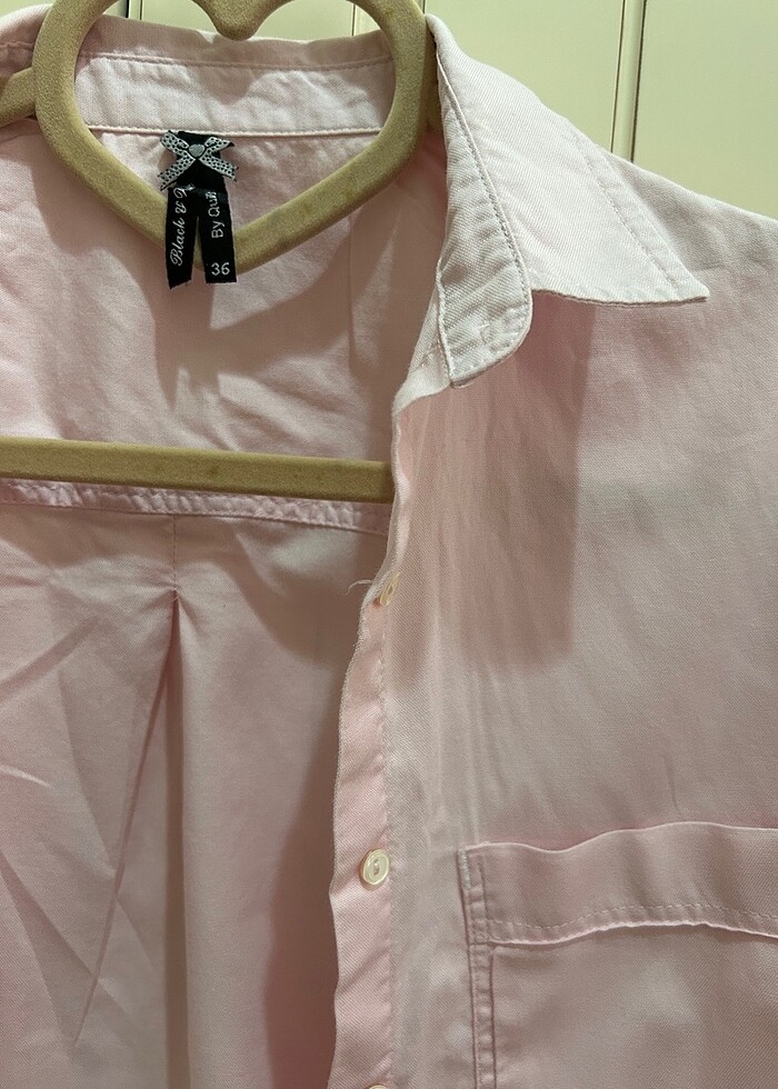 Toz pembe gömlek - Görsel 2