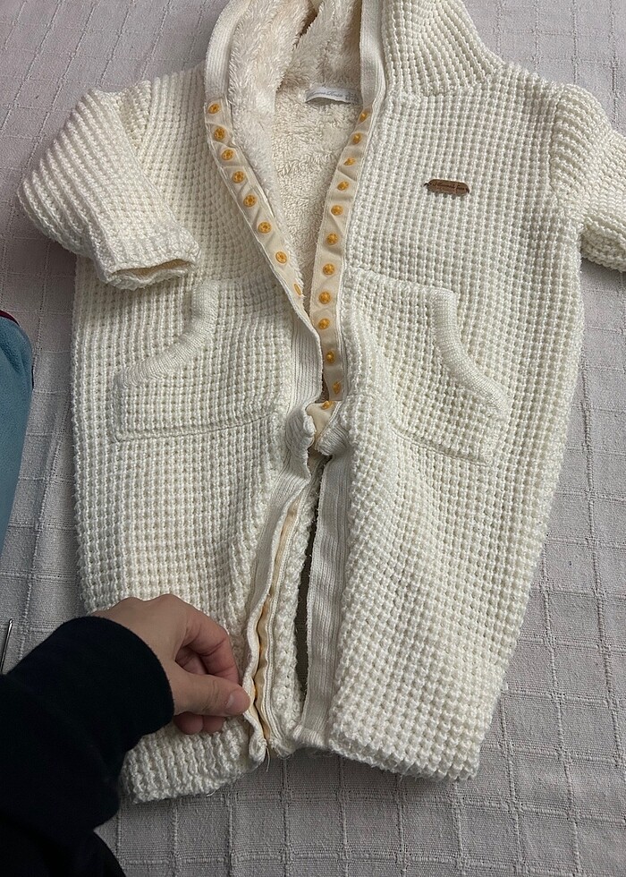 Bebek kalın hırka tulum - Görsel 2