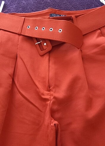 40 Beden turuncu Renk Yuksek bel Havuc pantalon