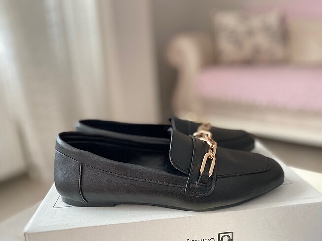36 Beden LCW siyah kadın espadril ayakkabı