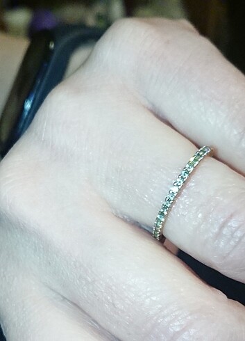 Swarovski marka tamtur Gold yüzük