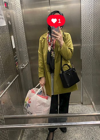 Kadın Kemerli Kısa Bej keten blazer ceket - Görsel 4