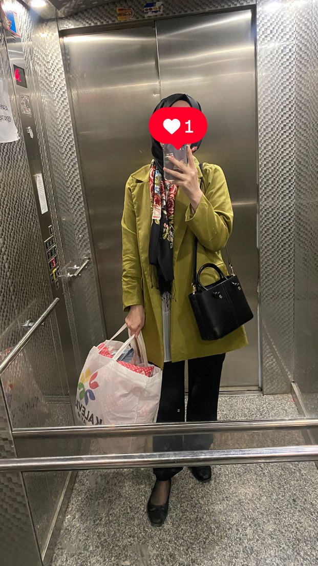 Kadın Kemerli Kısa Bej keten blazer ceket - Görsel 4