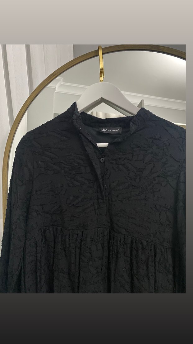 Kk design siyah tunik gömlek - Görsel 2