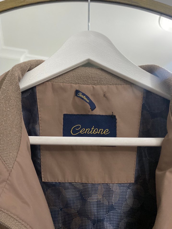 Bej Erkek Spor Ceket Fermuarlı yağmurluk - Görsel 3