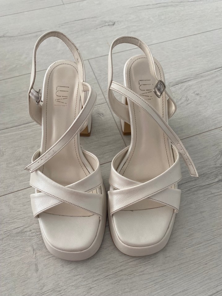 Luvishoes Platform Topuklu düğün ayakkabısı - Görsel 3