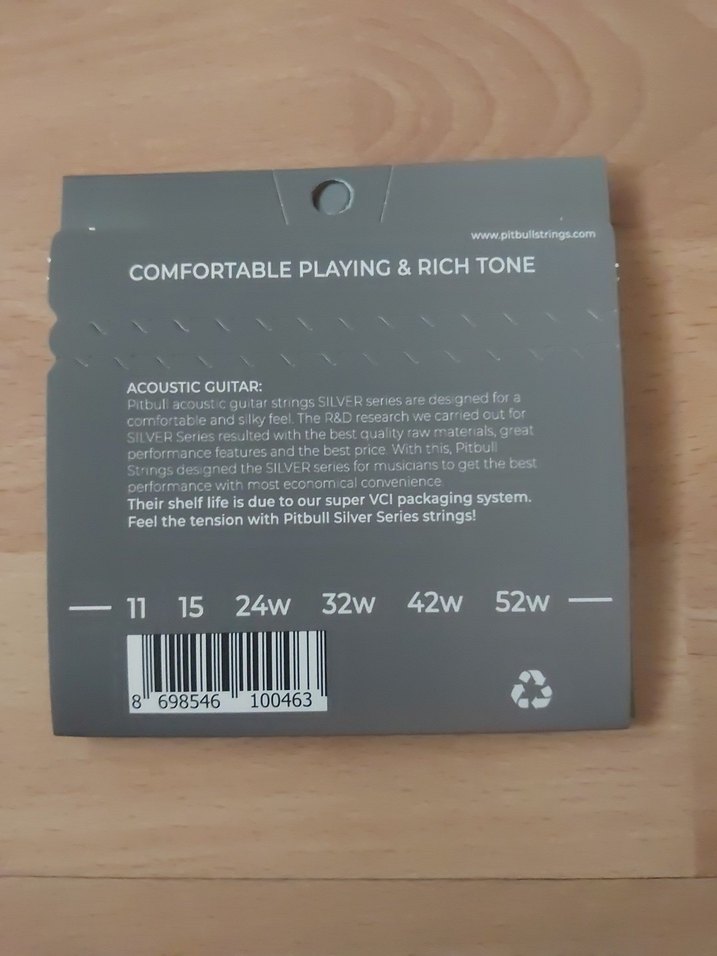 Pitbull Silver Series Akustik Gitar Teli 11-52 - Görsel 2
