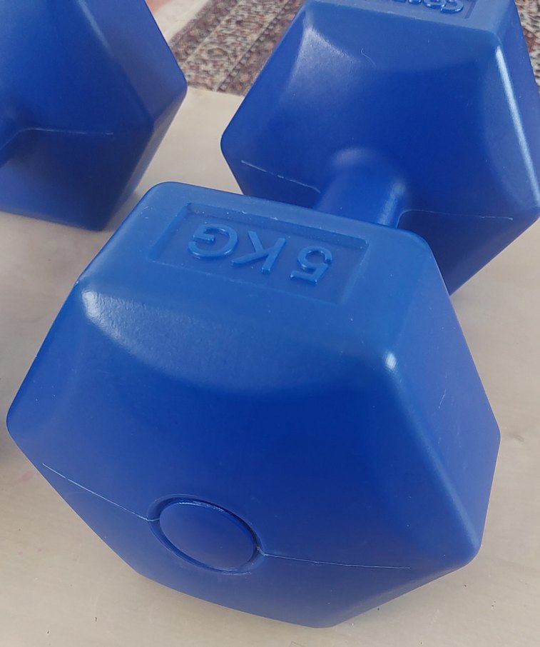 Mavi 5 KG Dambıl Çift Set - Görsel 2