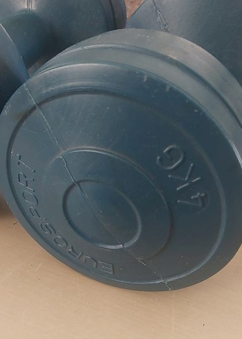 2x4 kg Mavi Plastik Dambıl Çift Seti - Görsel 2