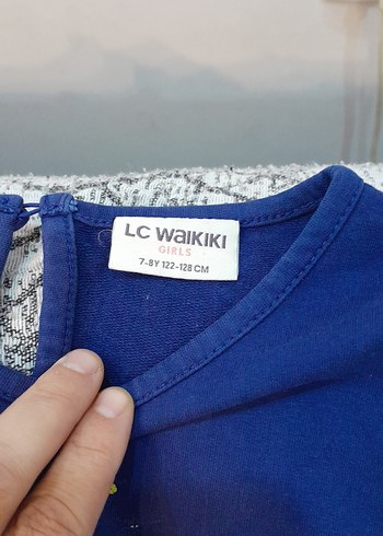LC Waikiki Kiz Cocuk Mavi Uzun Kollu Elbise Vb