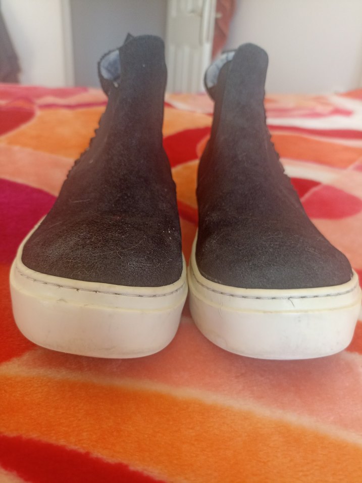 siyah Wedge Topuklu Kadın Spor Ayakkabı - Görsel 4