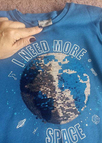 Mavi Erkek Çocuk Baskılı Sweatshirt - Görsel 2