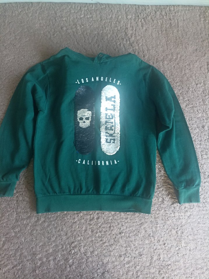 Erkek Kapüşonlu Baskılı Sweatshirt - Görsel 2