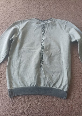 Gri Baskılı Erkek Çocuk Sweatshirt - Görsel 2