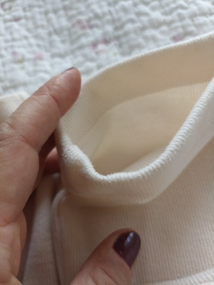 Balıkçı yaka ekru tunik elbise - Görsel 3