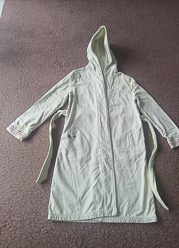 Kapüşonlu çocuk bornoz - Görsel 4