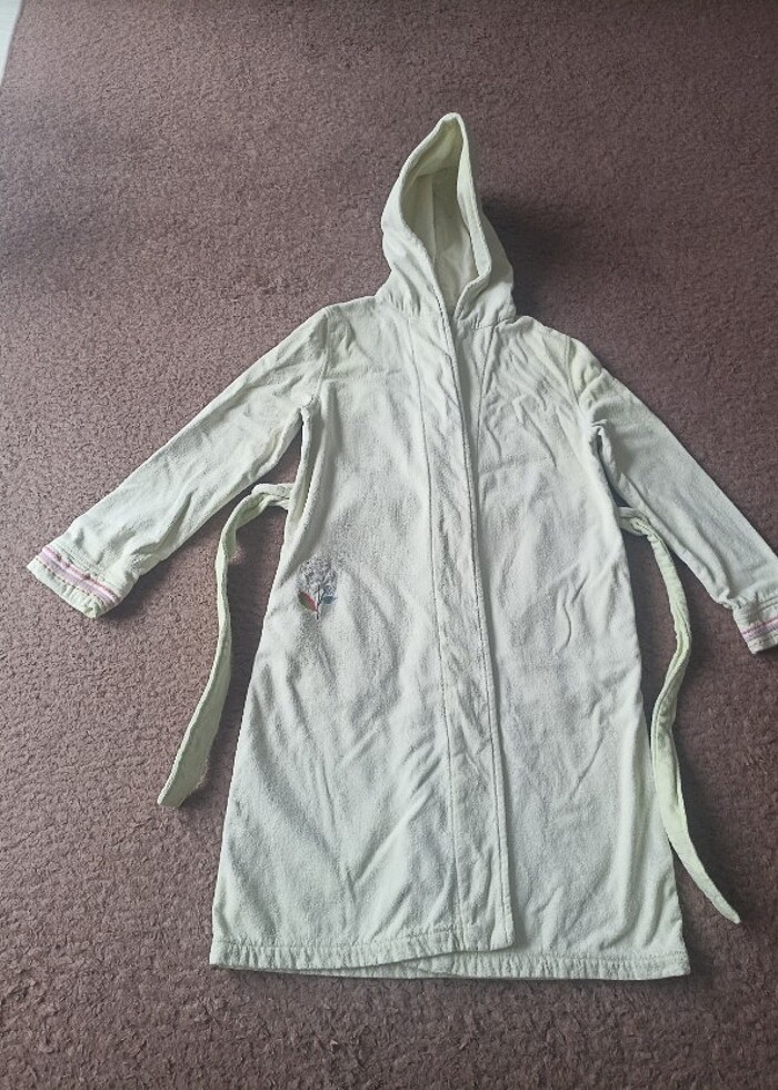 Kapüşonlu çocuk bornoz  - Görsel 4