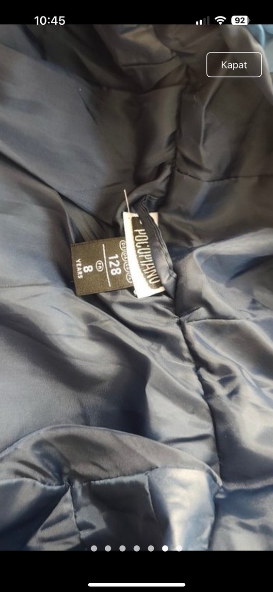 Erkek Çocuk Gri Kapüşonlu Fermuarlı Mont - Görsel 4