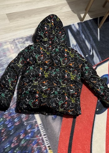 Kapüşonlu Fermuarlı Desenli Erkek Çocuk Mont - Görsel 3