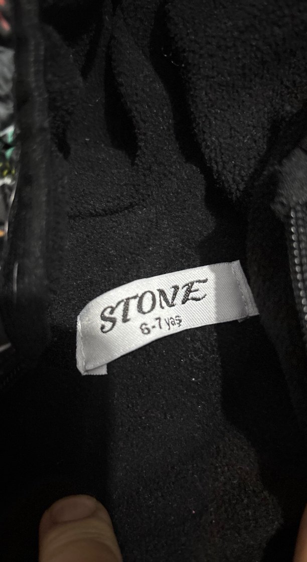 Kapüşonlu Fermuarlı Desenli Erkek Çocuk Mont - Görsel 2