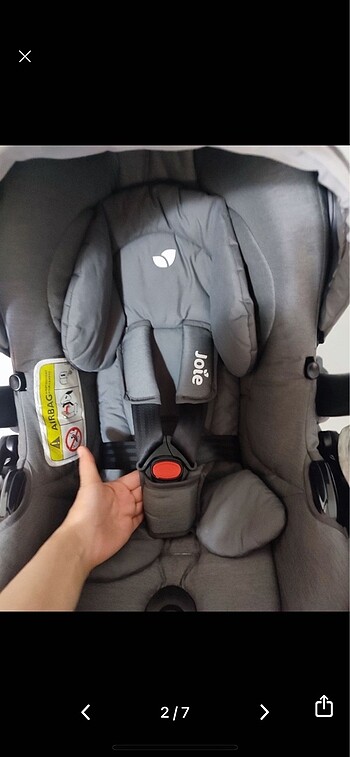 Joie literax 3 travel sistem bebek arabası - Görsel 7