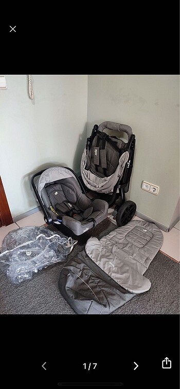 Joie literax 3 travel sistem bebek arabası - Görsel 8